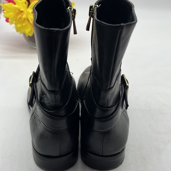 Ann Taylor Black Leather Ankle Boots Sz 8. BAB2117C - Picture 5 of 9